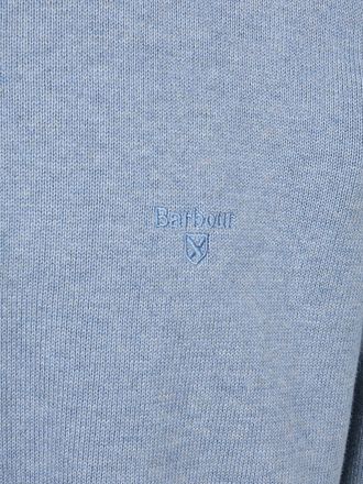 Barbour Half Zip Tröja Ljusblå