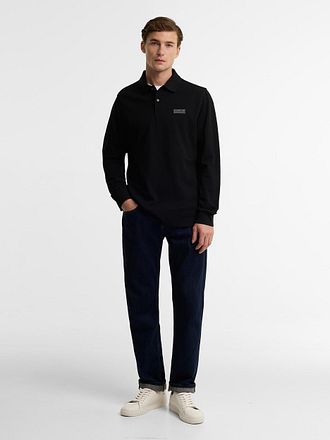 Barbour International Långärmad Piketröja Svart