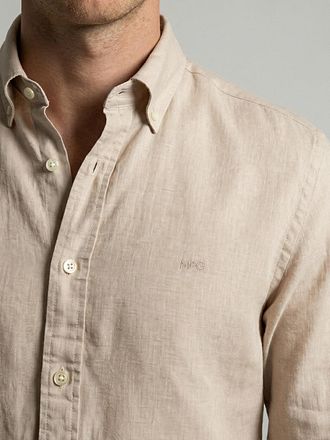 McGregor Chemise Coton-Lin Écru