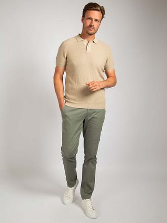 Suitable Respekt Polo Struktur Strikk Beige
