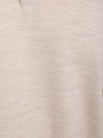Profuomo Polo Manches Longues Laine Mérinos Beige
