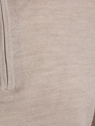 Profuomo Half Zip Pullover Merinowolle Beige