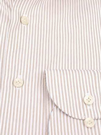 Profuomo Twill Skjorta Streaks Beige