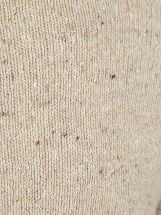 Suitable Rullhalsad Tröja Donegal Tweed Eco Wool Beige