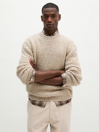 Marc O'Polo Pullover Melange Medium Beige