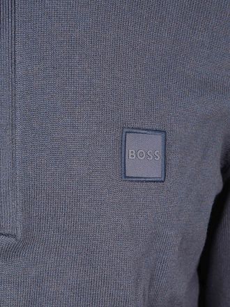 BOSS Kanobix Genser med Halv Glidelås Svart
