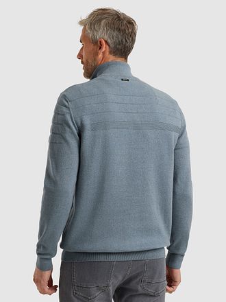 Vanguard Genser Halvglidelås Struktur Lyseblå