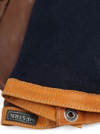 Hestra Hansker Ull Tricot Skinn Marineblå