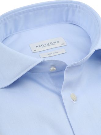 Profuomo Twill Skjorta Ljusblå