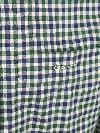GANT Casual Skjorta Twill Rutig Grön