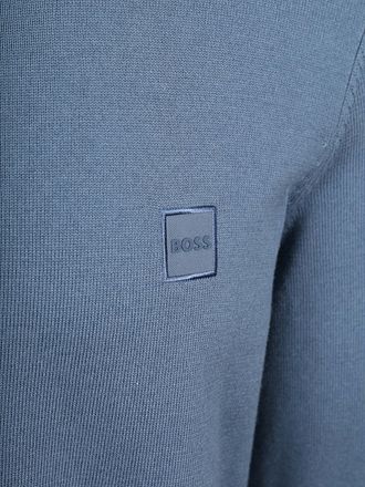 BOSS Tröja Akiro Öppen Blå
