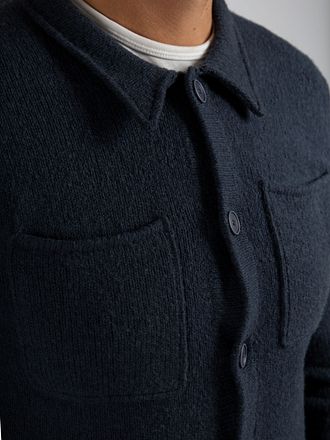 Suitable Cardigan Kokt Ull Blå