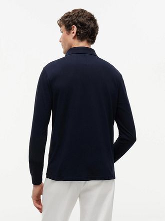 Tommy Hilfiger poloshirt med lange ærmer navy
