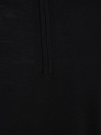 Profuomo Half Zip Pullover Merino Wool Black