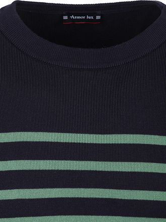 Armor-Lux Groix Pullover Streifen Navy Grün