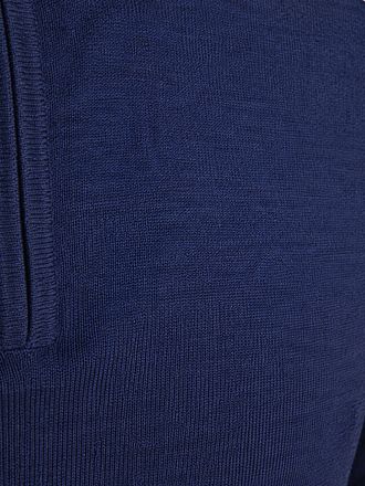 Profuomo Half Zip Pullover Merinowolle Royal Blue