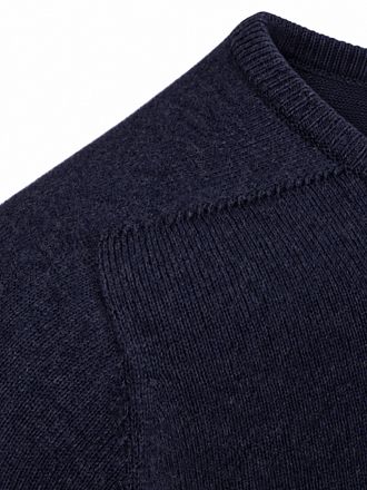William Lockie Pullover Lammwolle Oxford Blue