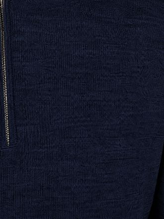 Profuomo Half Zip Pullover Merinowol Navy