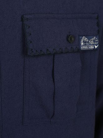 Scotch and Soda Overshirt Textured Marine