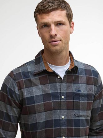 Barbour Chemise Valley Carreaux Marron Anthracite