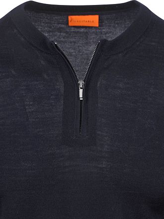Suitable Crew Zip Merino Marine