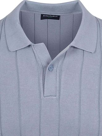 Suitable Respect Polo Drop Needle Bleu Acier