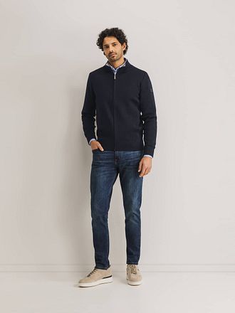 State Of Art Cardigan Wool Blend Navy