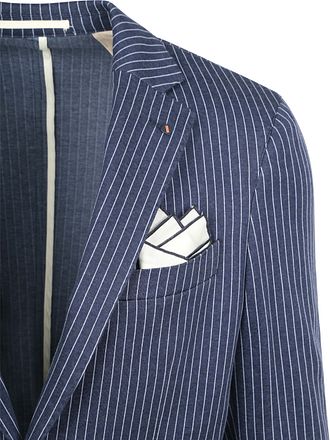 Suitable Sports Jacket Mylo Pinstripe Navy