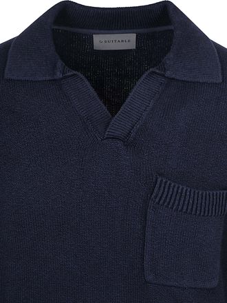 Suitable Raw Pullover Riva Knit Navy