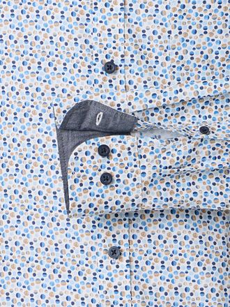 CASAMODA Casual Shirt Dots Blue