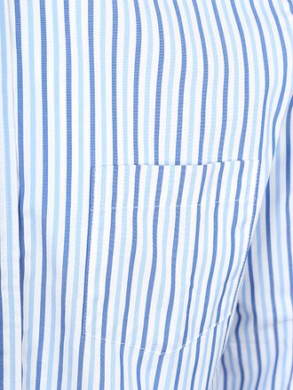 Steppin' Out Extra Long Sleeves Shirt Stripes Blue