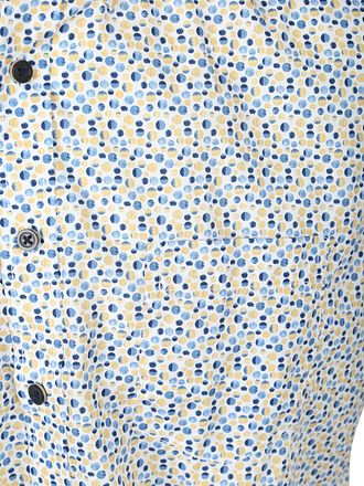 CASAMODA Short Sleeves Casual Shirt Dots Blue