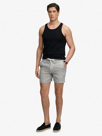 Superdry Short Linen Merchant Blue Stripes
