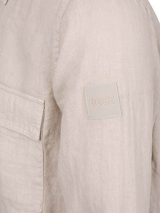 BOSS Overshirt Locky Linen Beige