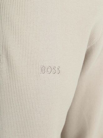 BOSS Petempestolong Long Sleeve Polo Shirt Ecru