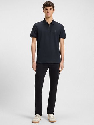 BOSS Polo Passerzip Half Zip Marine