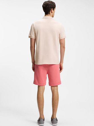 BOSS Passerzip Half Zip Polo Roze
