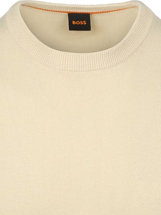BOSS Pull-over Kanovano Blanc Cassé