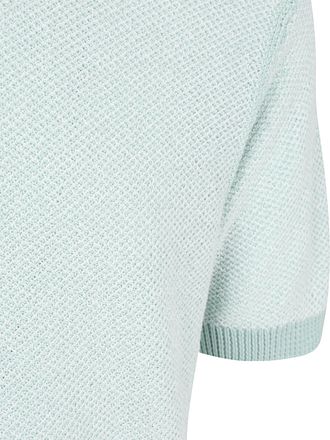 BOSS Strick-T-Shirt Kantonio Aqua