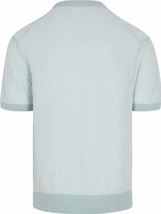 BOSS Strick-T-Shirt Kantonio Aqua