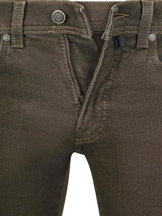 Pierre Cardin Trousers Lyon Tapered Raw Braun