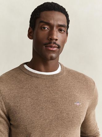 GANT Half Zip Pullover Lambswool Camel