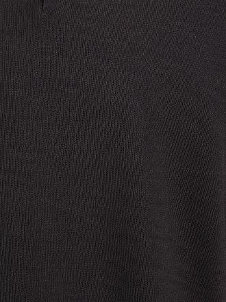 Profuomo Longsleeve Poloshirt Merinowol Donkerbruin