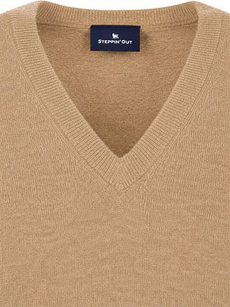 Steppin' Out Strikkevest Merinoull Praline