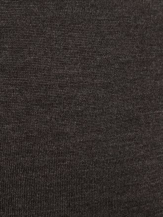 Profuomo Tröja med polokrage Merino Mörkbrun