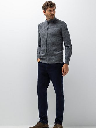 Cardigan Zippé State of Art Gris