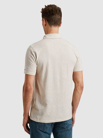 Cast Iron Polo Jacquard Print Ecru