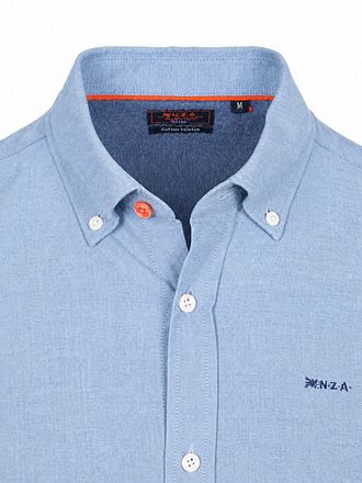 Chemise NZA Barn Twill Col Boutonné Bleue