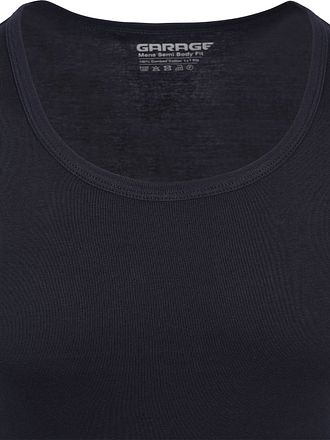 Garage Stretch Basic Singlet Dark Blue