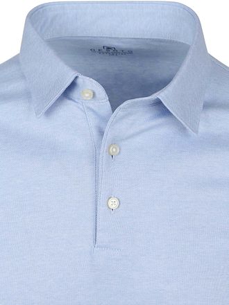 Desoto Essential Long Sleeve Polo Shirt Light Blue